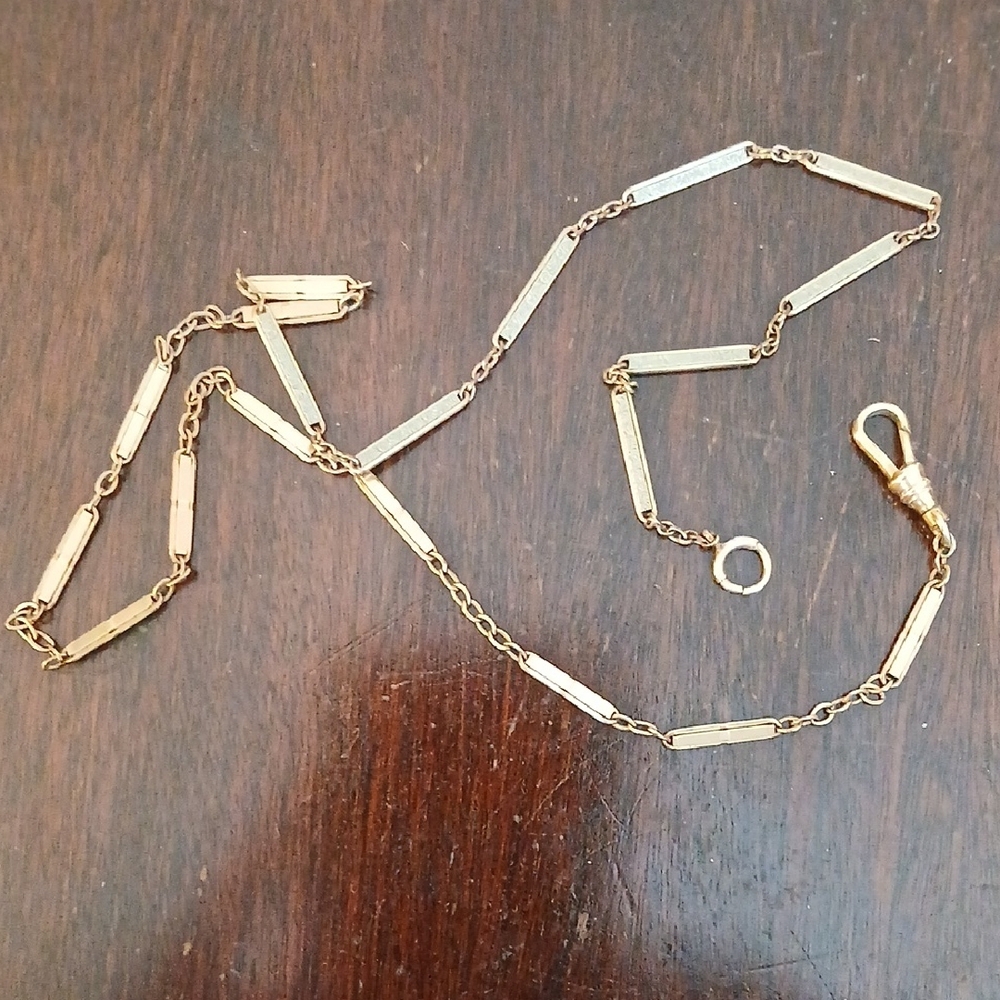 Elegant Gold Filled Watch Chain Necklace